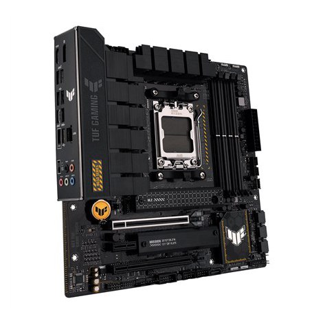 Asus | TUF GAMING B650M-PLUS | Processor family AMD | Processor socket AM5 | DDR5 DIMM | Memory slots 4 | Supported hard disk d - 7